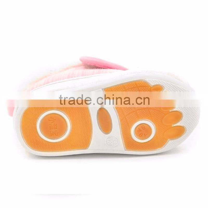 2016 XIAOLIUBAO baby warm shoes with knitted cartoon