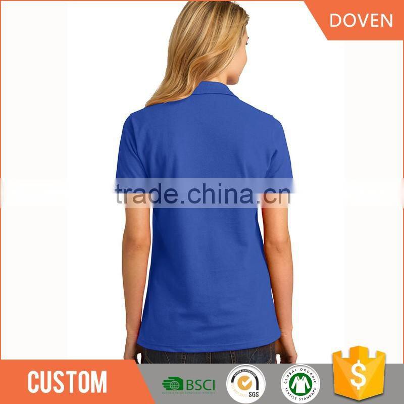 Wholesale custom staff uniform pique polo shirt
