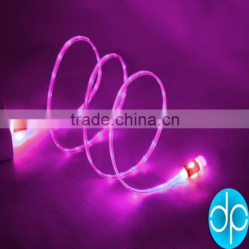 cheap price LED light data cable USB charging sync cable for phone charger