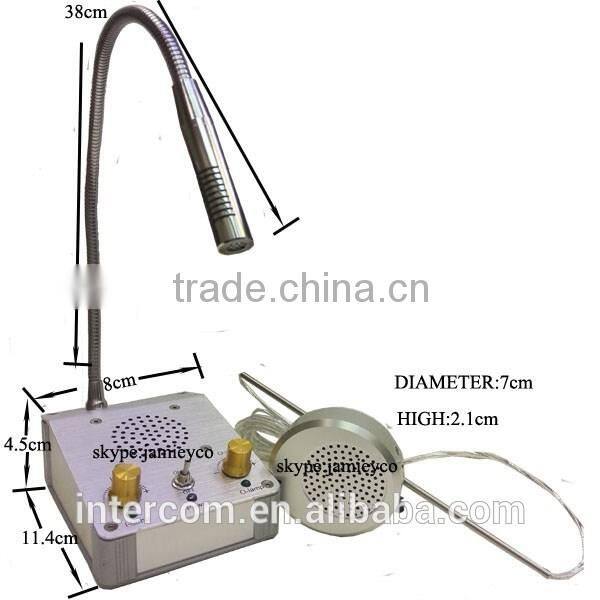 Aluminium Alloy panel bank window intercom