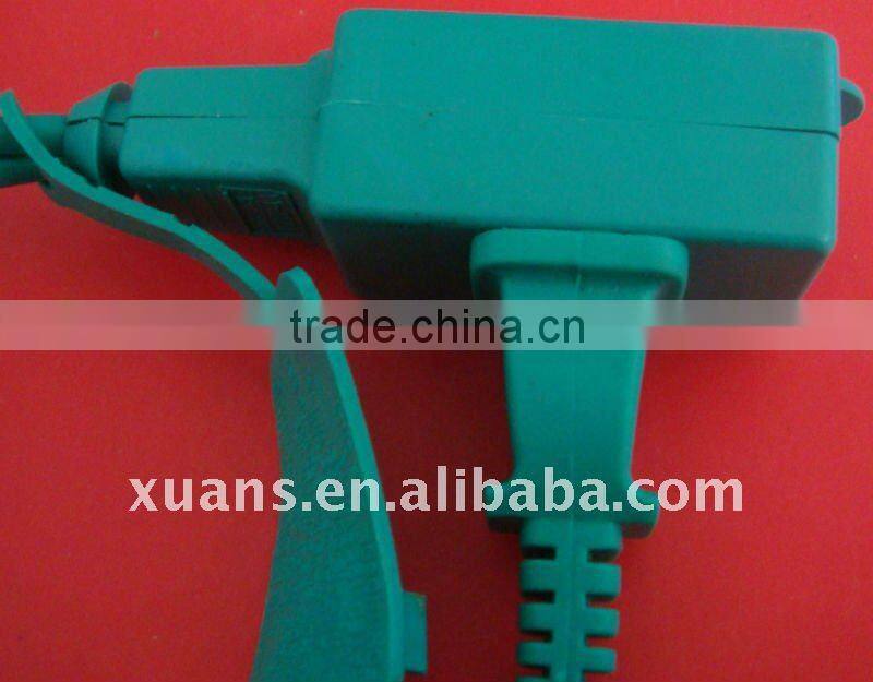 UL approved indoor extension socket with NEMA 1-15p plug