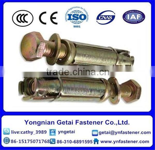 FIX BOLT ANCHOR, Four Pieces Anchor, Color-zinc plated Wedge Anchor with good quality