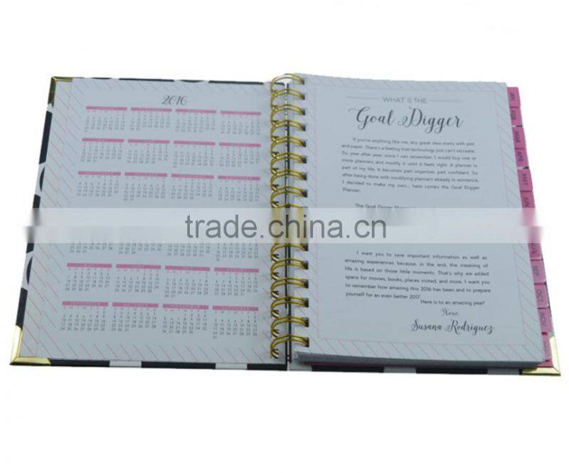 2017 Journal Diet Wire-O Binding Spiral Cheap planner