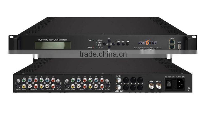 Dexin NDS3343D-E 4 in 1 SD encoder modulator with scrambler