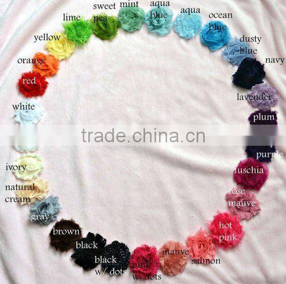 SHABBY CHIC CHIFFON ROSE TRIM