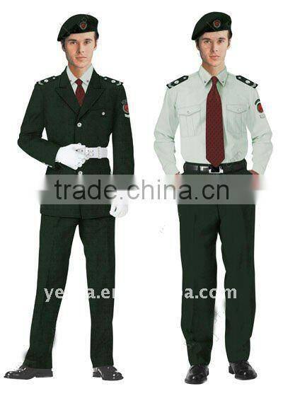 HOT tailored 100%cotton security uniform (OEM)