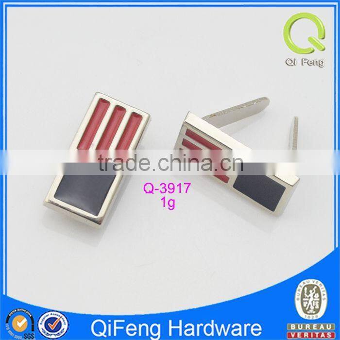 Q-3917 bag hardware metal label Popular usa style design
