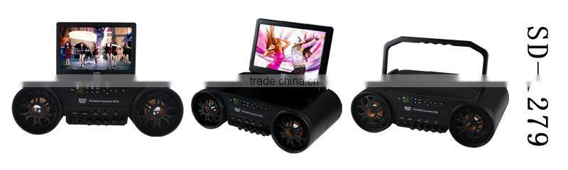 12 inch Portable Boombox DVD player, portable dvd player with usb
