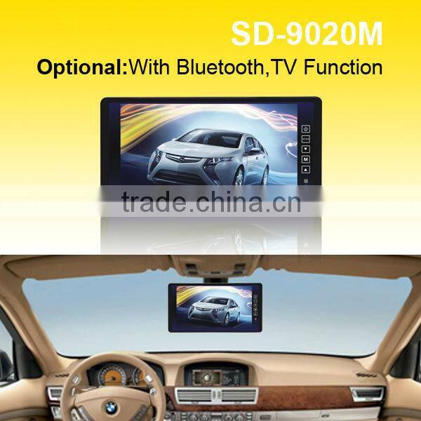 9 Inch HD 800 x 480 TFT LCD Screen Car Rearview Mirror Monitor with Remote Controller