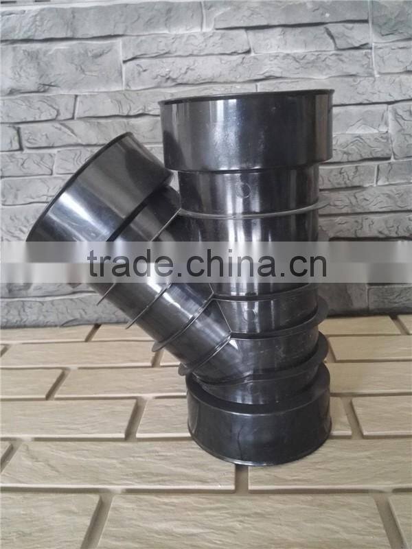 high quality professional design drainage PE injection corrugated pipe fitting tee mould