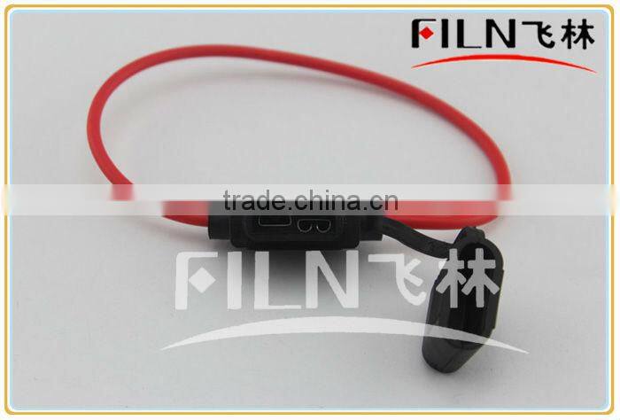 black rubber 20A in line bakelite in-line fuse holder 250VAC