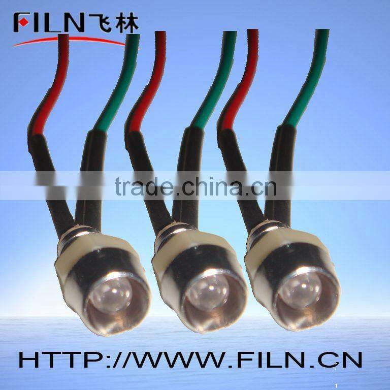 24VDC 10mm led wall neon led pilot light indicator light red color FL2-01