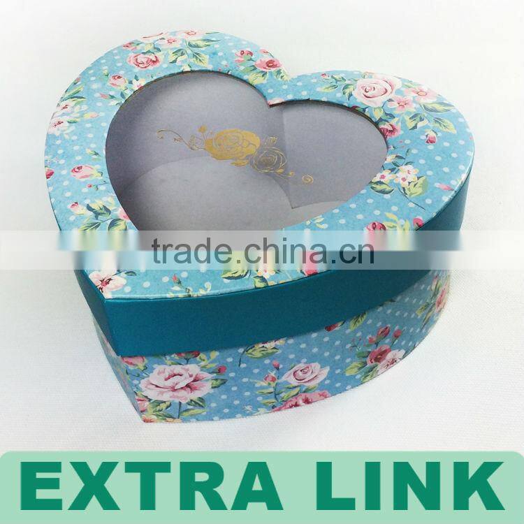 Elegant Rose Flower Gift Packaging With Window Craft Paper Soap Box