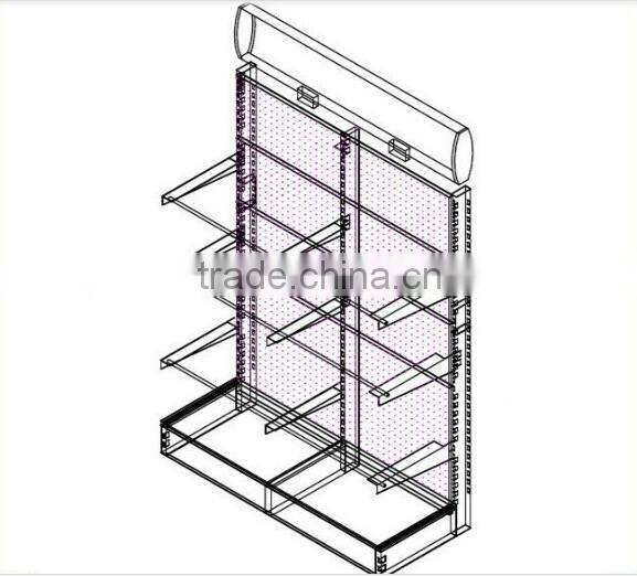 High quality China factory price pegboard metal display panel stand