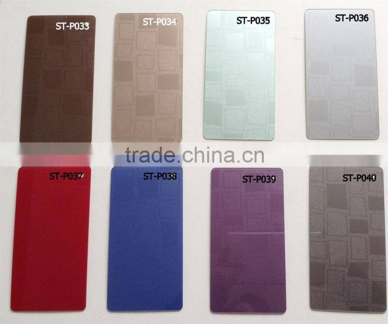 Mirror -Effect 1mm acrylic sheet faced mdf /plywood for furniture or cabinet