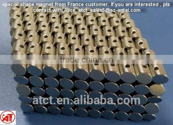 Special shape magnet with special hole from France design/special cone/special cylinder