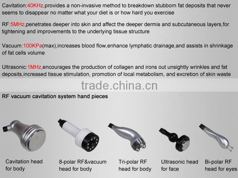 ultrasonic cavitation radio frequency machine,No need for anesthesia, hospital stay and no down-time