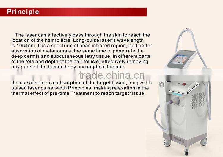 Popular Q-Switch ND Yag Laser Hair Removal Long Pulse LPUS-II