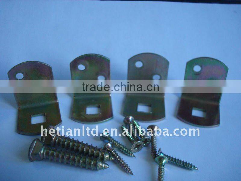 Yellow Galvainzed Zinc L - Bracket Without Screw