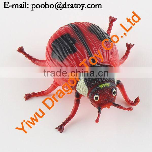 Plastic ladybug figurines