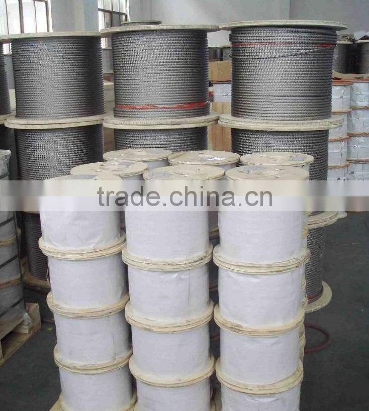 steel wire rope in reel galvanzied wire rope