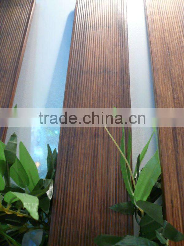 Hot carbonized bamboo floor