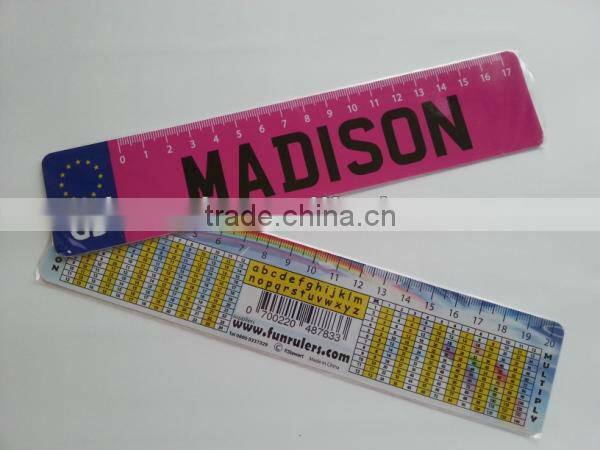 Student gifts PVC ruler with custom design