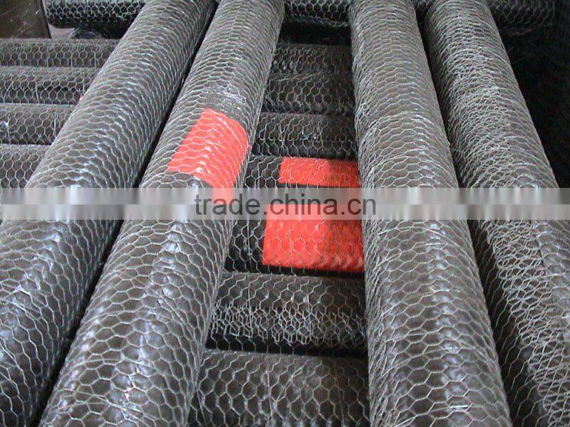 Anping Longyi factory twist chicken wire mesh/double twisted hexagonal gabion mesh(ISO factory & exporter)