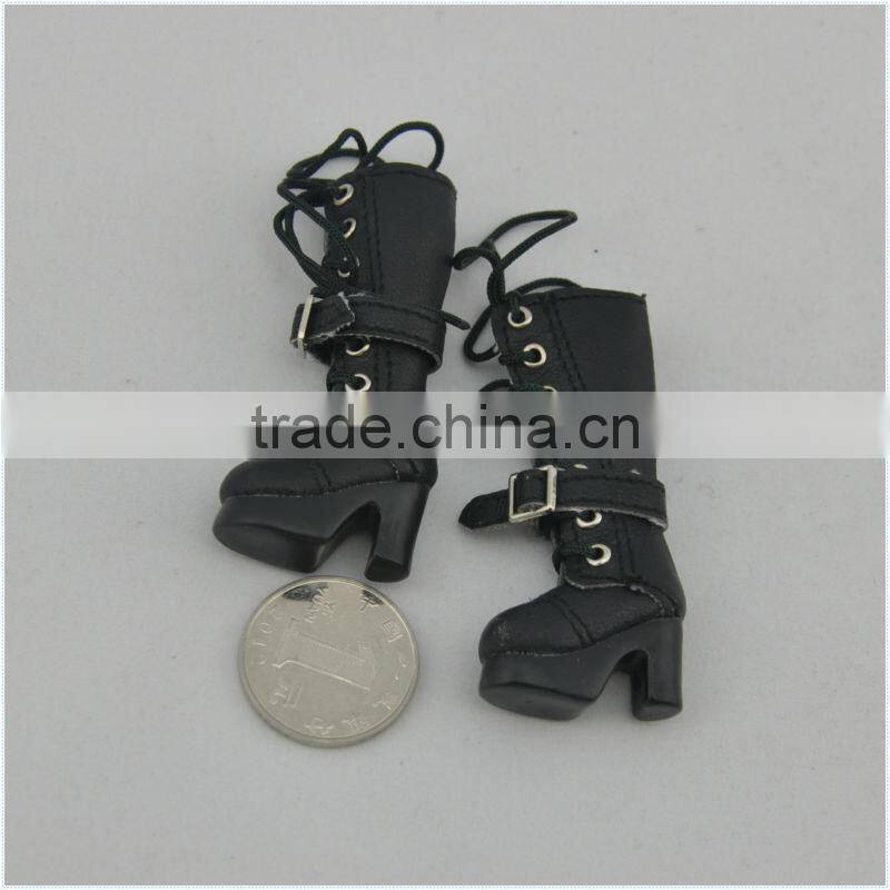 1/6 inch black momoko doll shoes for dolls