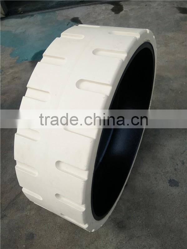 Self-propelled Vertical Lifts Rubber Wheel 305x100 For Dingli AMWP9.5-1100