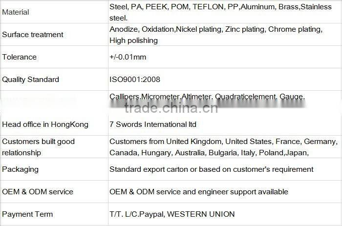 High Precision custom CNC Turning Parts stainless steel CNC Machining center Service