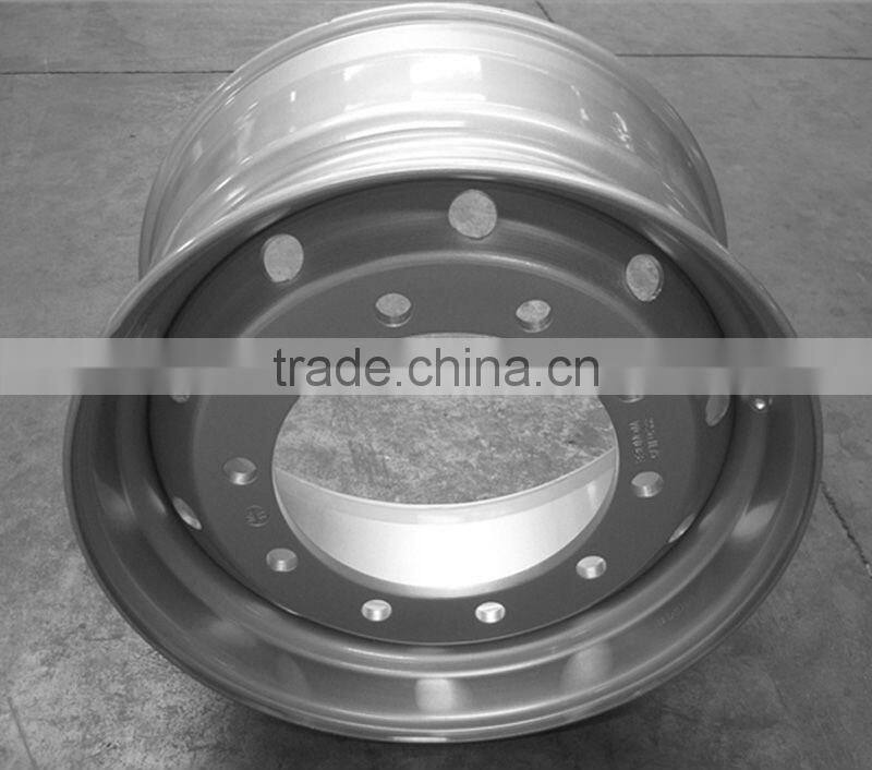 22.5*8.25 Tubeless Rim Howo Truck Steel Wheel