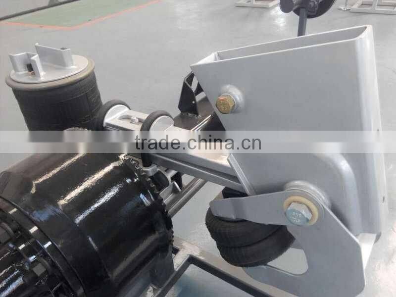 Trailer and semi trailer bogie use air suspension