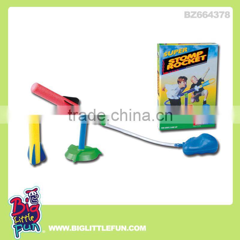 Shooting toy air pump rocket toys