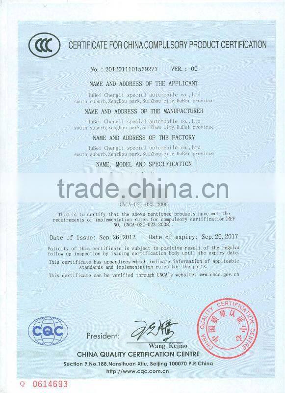 Dongfeng 8 tons telescopic boom truck mounted crane