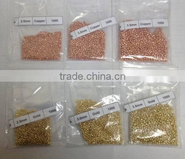 Raw Material Tungsten Beads Reflex Gold