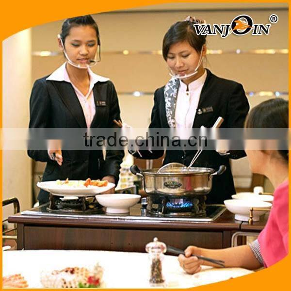 (Pack of 10) Health and Sanitay Restaurant Plastic Face Mouth Mask Guard For Restaurant Food Process