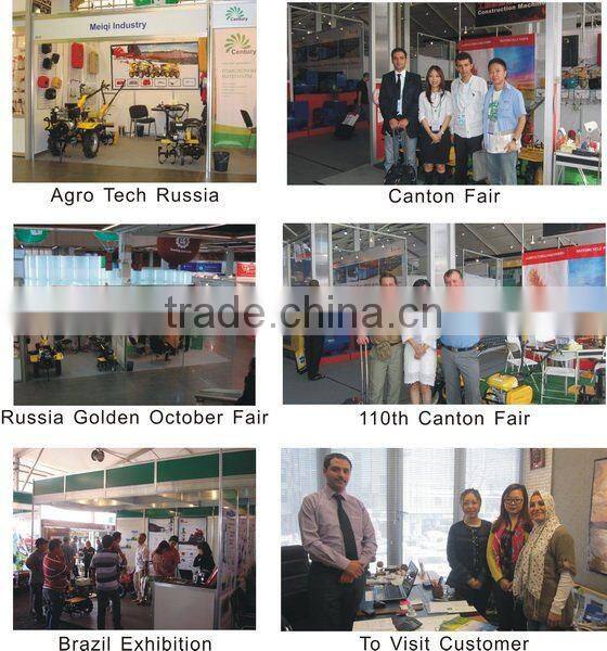 MeiQi 6.5HP 168F gasoline power tiller with combine rotary lawn mower