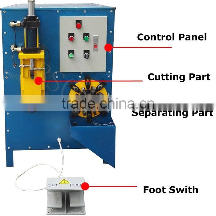 stator wrecker recycling machine waste motor rotors cracker cutting and peeling machine