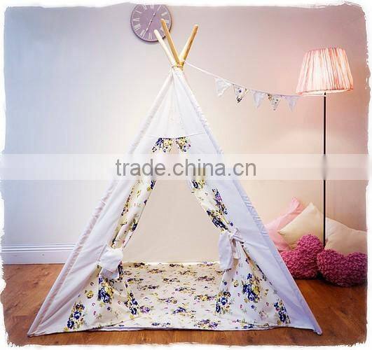 Promotional Customized Kids Teepee tipi play indian tent wigwam wholesale