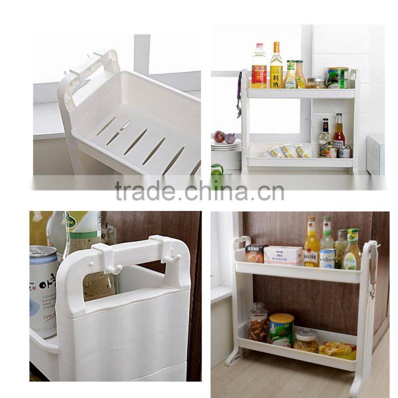 Multifunctional Plastic PP Kitchen Storage Rack Shelf Shelves