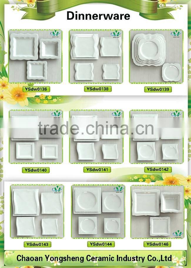 Wholesale white ceramic flower design kitchen soy sauce dish