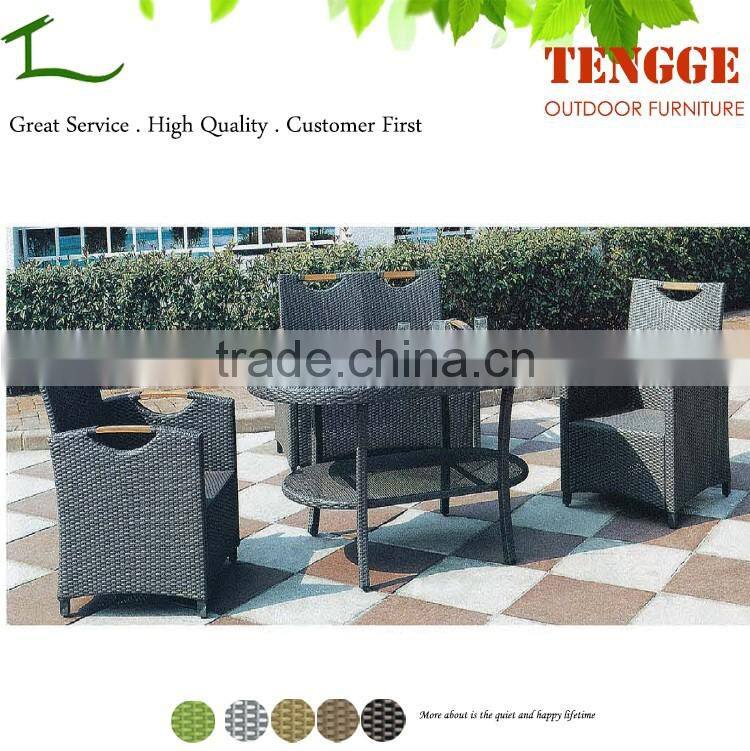 YH-5099 Synthetic rattan furniture outdoor wicker dining table and chairs