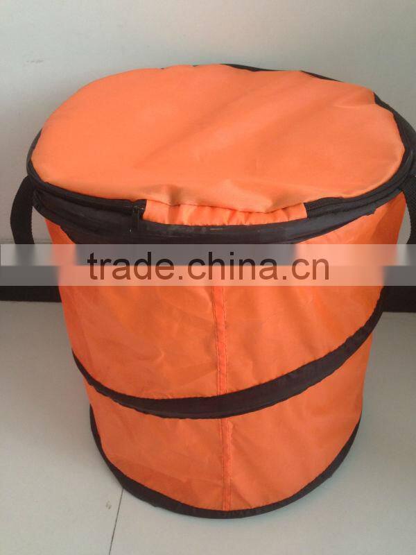210D Polyester Pop Up Storage Bag With Cap