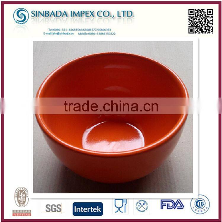 8inch bright glazed caremic salad bowl