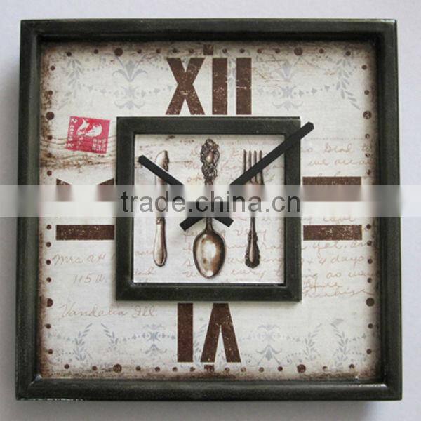 Antique Metal Carved Wal Clock