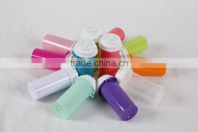 Pop Top Plastic Colorful Marijuana Vials Joint Tubes