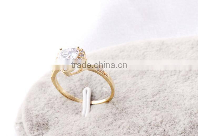 Wholesale Stock Small Order Fashion Women Heart-shaped Rings