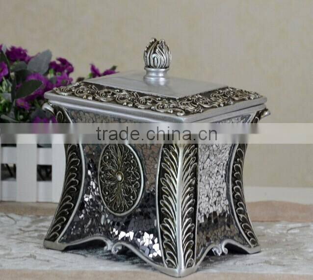 Luxury suite resin design mini antique indian trinket box