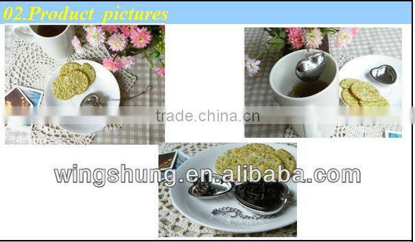 WS-HTT7 Tea strainer novelty desion heart shaped tea balls phare locking infuser filter tea infuser tea maker